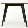 Стол Сканди М 90 чёрное дерево/орех