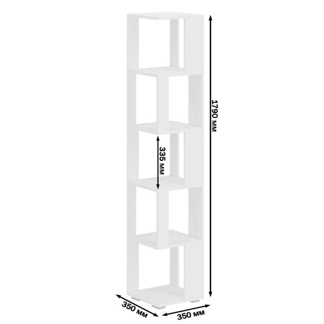 Комплект их 2-х стеллажей цвет графит/белый