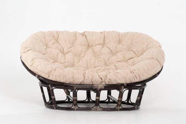 Кресло "MAMASAN" темный коньяк рогожка Кресло "MAMASAN" темный коньяк рогожка