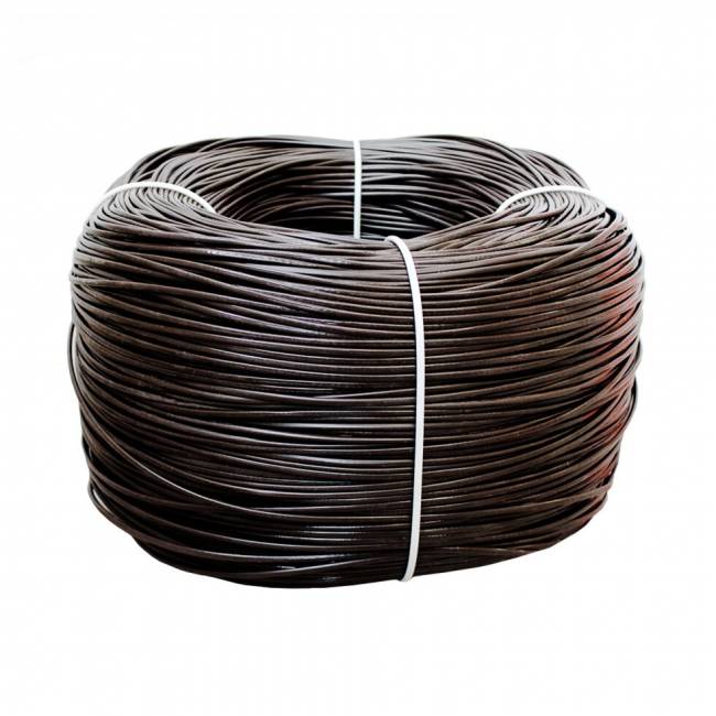 Круглый искусственный ротанг для плетения, "коричневый", 1200 м