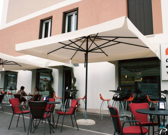 Зонт профессиональный 3х4 м Napoli Standard антрацит, слоновая кость 3000х4000 мм