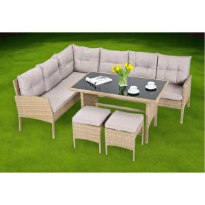 Комплект плетеной мебели AFM-107B Beige (3 кор.) Комплект плетеной мебели AFM-107B Beige (3 кор.)