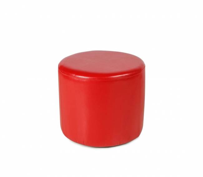 Пуф ПФ-5 (круглый) красный