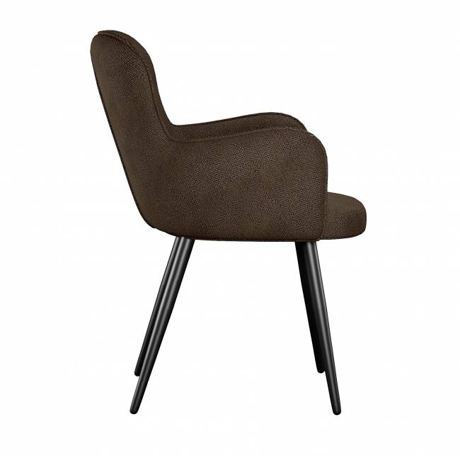 Стул DikLine 503 поворотный SB3 шоколад, ножки черные