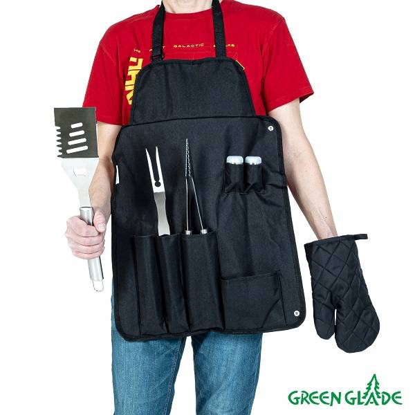 Набор для гриля из 6 предметов в фартуке ST001 