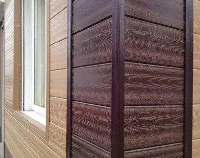 Уголок ДПК + алюминиевый профиль для фасадных панелей, 50*50*3000, кофе с молоком