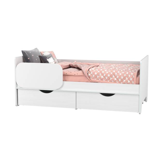 Кровать с ящиками Уна 11.22 цвет белый
