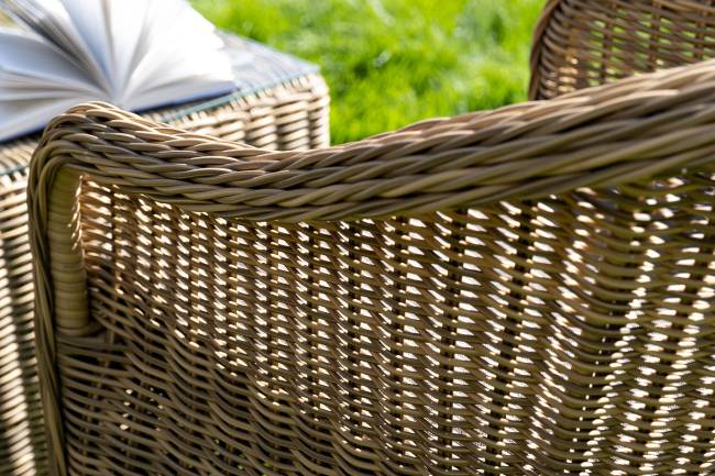 "Равенна" лаунж-зона из искусственного ротанга, цвет соломенный "Равенна" лаунж-зона из искусственного ротанга, цвет соломенный