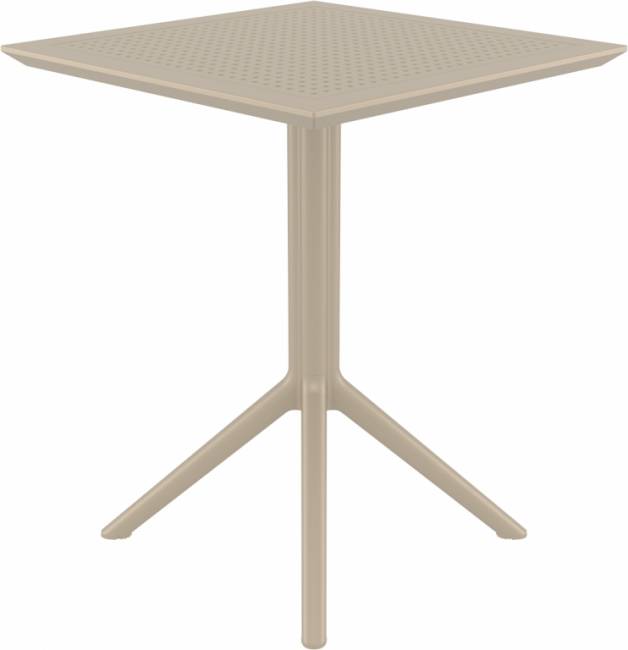 Стол пластиковый складной Sky Folding Table 60 бежевый 600х600х740 мм Стол пластиковый складной Sky Folding Table 60 бежевый 600х600х740 мм
