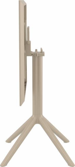 Стол пластиковый складной Sky Folding Table 60 бежевый 600х600х740 мм Стол пластиковый складной Sky Folding Table 60 бежевый 600х600х740 мм