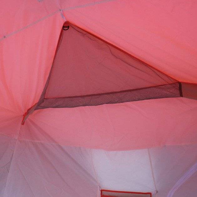 Палатка для зимней рыбалки Митек Нельма Куб-4 Люкс Профи (двухслойная, серебрянка)