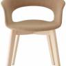 Кресло с обивкой Natural Lady B Pop отбеленный бук, тортора 570х600х820 мм Кресло с обивкой Natural Lady B Pop отбеленный бук, тортора 570х600х820 мм
