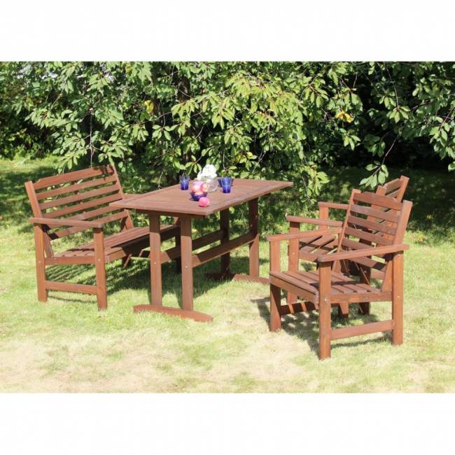 Набор мебели Стэнхамн из сосны, коричневый