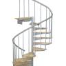Винтовая лестница ЛЕС-1,8 высота 2925-3150, Серый, Сосна