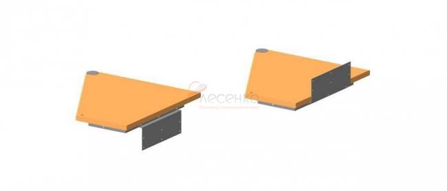 Винтовая лестница ЛЕС-1,8 высота 2925-3150, Серый, Сосна