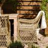 "Латте" плетеное кресло из искусственного ротанга, цвет соломенный