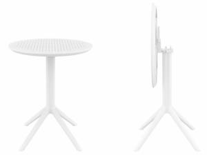 Стол пластиковый складной Sky Folding Table 60 белый 600х740 мм