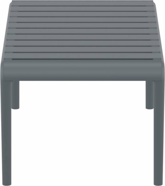 Столик пластиковый журнальный Paris Lounge Table темно-серый 900х500х400 мм