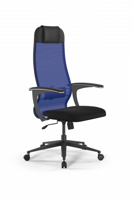 Кресло Sit 10 B1-111U - X2+UMF(X1) /Ub00/Wh00/U0mL-b(M09.B11.G19.W02), синий-черный