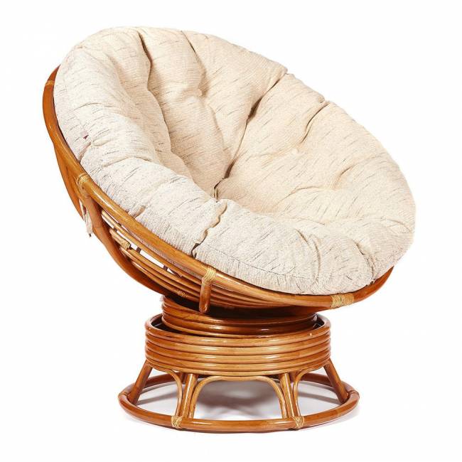 Кресло-качалка Папасан/Papasan (W 23/01 B) /с подушкой/ 115х78х104см, коньячный, ткань старт Cognac (коньяк) Кресло-качалка Папасан/Papasan (W 23/01 B) /с подушкой/ 115х78х104см, коньячный, ткань старт Cognac (коньяк)