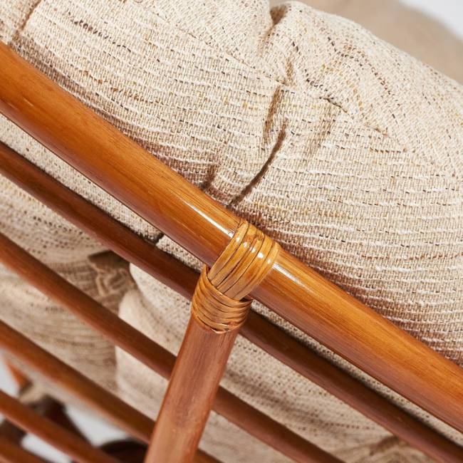 Кресло-качалка Папасан/Papasan (W 23/01 B) /с подушкой/ 115х78х104см, коньячный, ткань старт Cognac (коньяк) Кресло-качалка Папасан/Papasan (W 23/01 B) /с подушкой/ 115х78х104см, коньячный, ткань старт Cognac (коньяк)