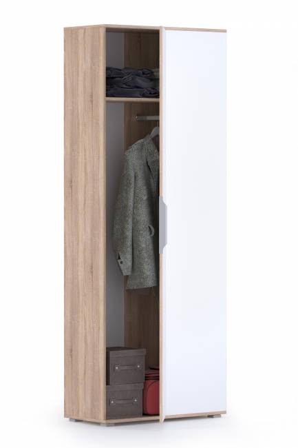Шкаф угловой Куба Шкаф для одежды 13.137 цвет дуб сонома/белый премиум