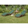 Комплект шезлонгов AFM-803A-T133 2pcs Beige-Green, бежевый/зеленый
