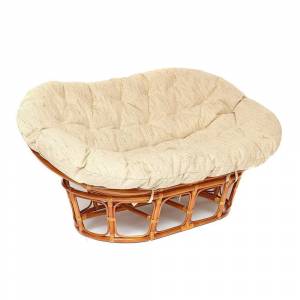 Диван Мамасан/Mamasan (23/02 W) /с подушкой/ подушка 182х119см, 169х102х80см, коньячный, ткань, старт Cognac (коньяк)