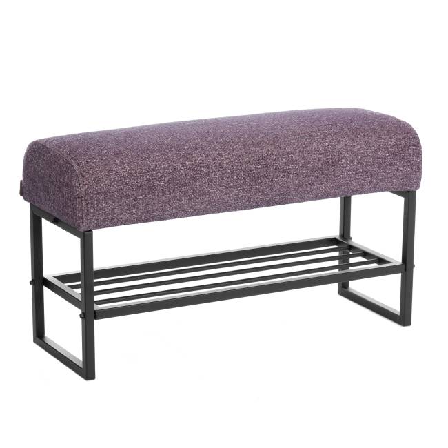 Банкетка-обувница Чарли Люкс/Charli Lux велюр/букле, vt шейп какао VT shape wood rose велюр/букле