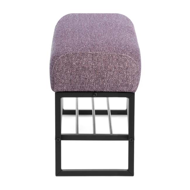 Банкетка-обувница Чарли Люкс/Charli Lux велюр/букле, vt шейп какао VT shape wood rose велюр/букле