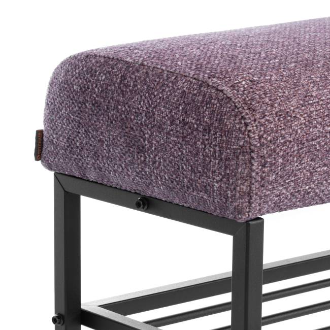 Банкетка-обувница Чарли Люкс/Charli Lux велюр/букле, vt шейп какао VT shape wood rose велюр/букле