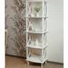 Этажерка-стеллаж Джульетта 4 уровня, молочный дуб Л