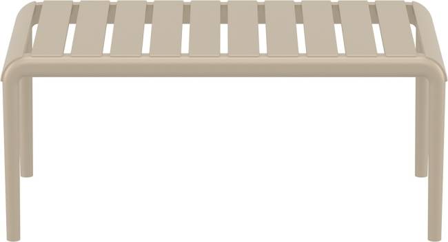 Столик пластиковый журнальный Paris Lounge Table бежевый 900х500х400 мм