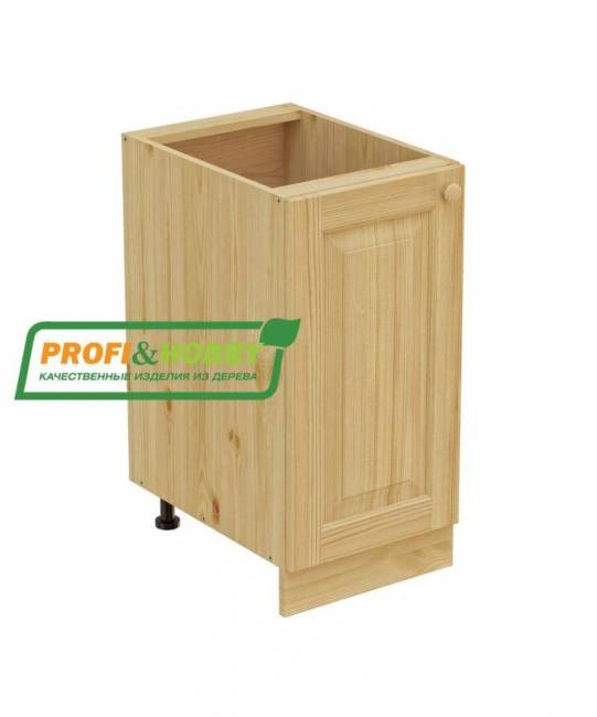 Тумба 1 дверь 400 х 560 х 720 сосна, без покраски Тумба 1 дверь 400 х 560 х 720 сосна, без покраски