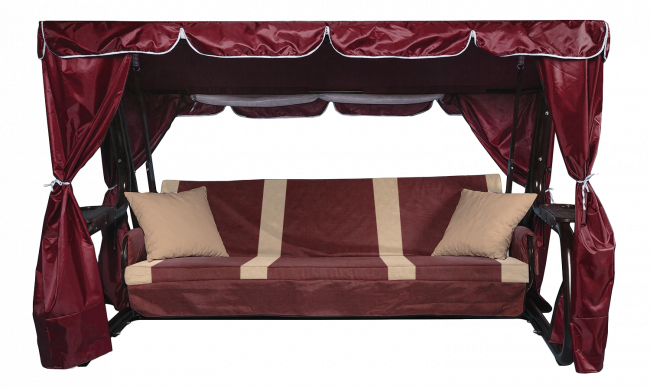 Садовые качели Нирвана 76 PREMIUM бордо