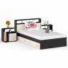 Кровать с ящиками 1200 Камелия + две тумбы цвет венге/дуб лоредо