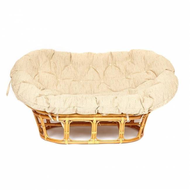 Диван Мамасан/Mamasan (23/02 W) /с подушкой/ подушка 182х119см, 169х102х80см, медовый, ткань, старт Honey (мед)