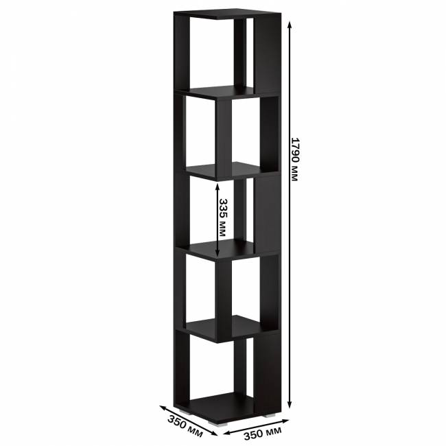 Комплект их 3-х открытых стеллажей цвет венге/дуб лоредо Комплект их 3-х открытых стеллажей цвет венге/дуб лоредо