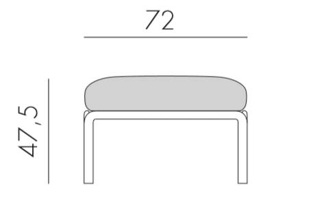 Пуф пластиковый с подушкой Komodo Pouf агава, авокадо 700х700х490 мм Пуф пластиковый с подушкой Komodo Pouf агава, авокадо 700х700х490 мм