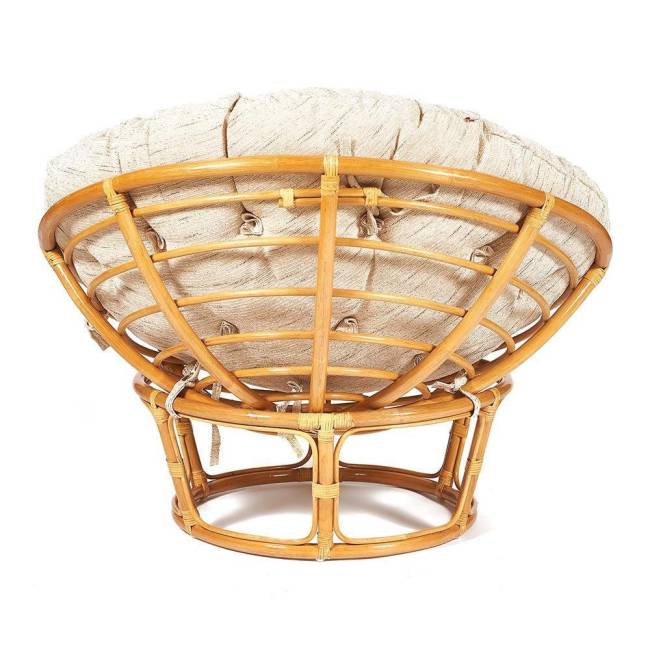 Кресло Папасан/Papasan (23/01 W) /с подушкой/ диаметр подушки 129см, 115х101х104см, медовый, ткань старт Honey (мед)