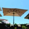 Зонт профессиональный 3х3 м Lux Telescopic Manuel бежевый 3000х3000 мм