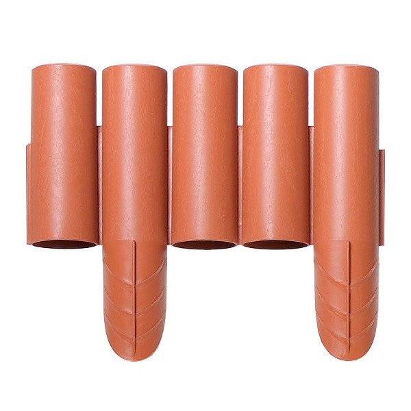 Бордюр для сада Palisada 2,35 м терракотовый