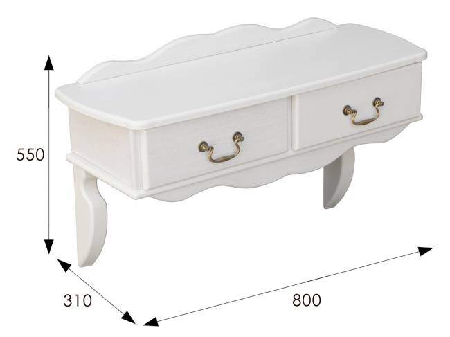 Консоль Берже 20 белый ясень