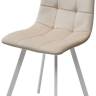 Стул РИЧИ, цвет H-06 Бежевый, велюр / белый каркас