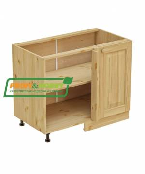 Тумба угловая 1000 х 560 х 720 сосна, без покраски