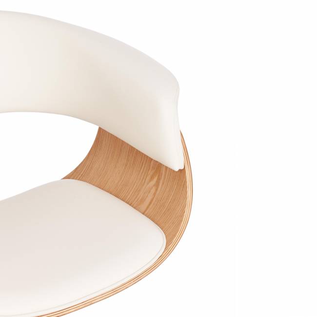 Кресло Вимта/Vimta натуральный, кож/зам белый белый Кресло Вимта/Vimta натуральный, кож/зам белый белый