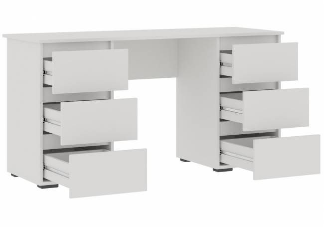 Компьютерный стол Элла ПС 02 белый / белый