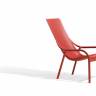 Лаунж-кресло пластиковое Net Lounge коралловый 615х900х990 мм Лаунж-кресло пластиковое Net Lounge коралловый 615х900х990 мм