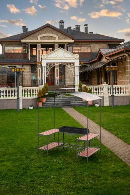 Мангал дачный с беседкой мм-27