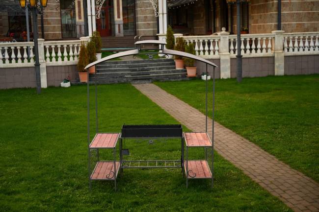 Мангал дачный с беседкой мм-27